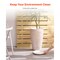 Beige PP Tall Planters Set of 2 with Gold Rim, Drainage Tray and Weather-Resistant Design